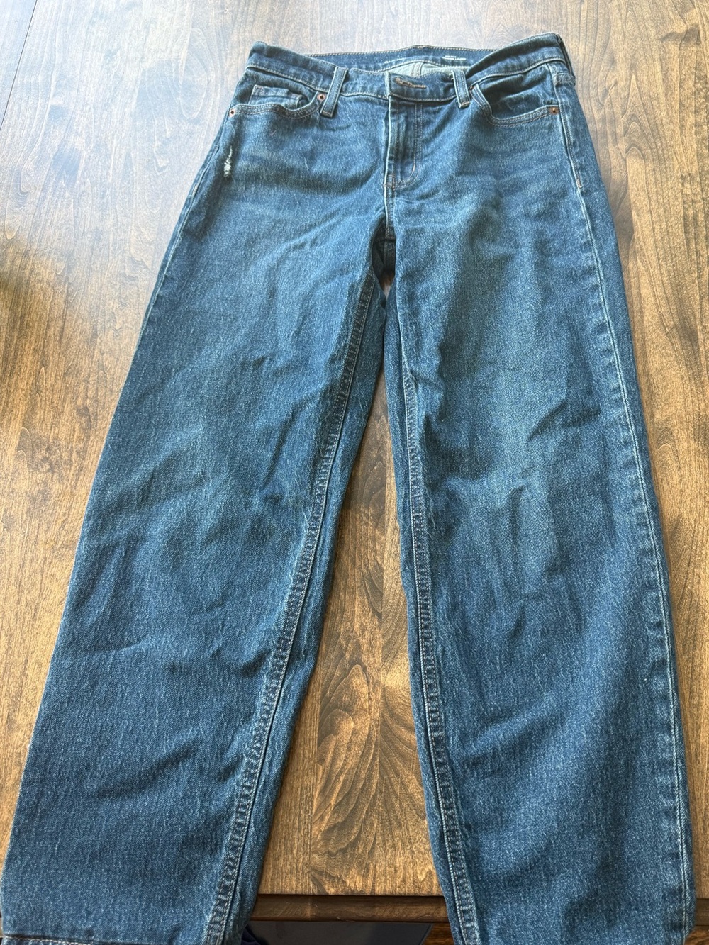 Classic Women’s Dark Blue Straight-Leg Jeans